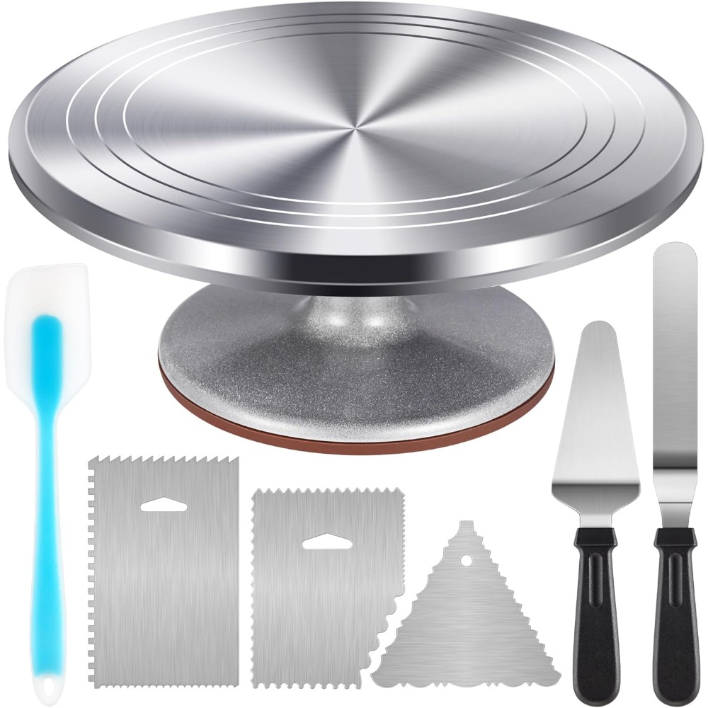 Cake Decorating Turntable - Ensemble de plateau tournant à gâteaux