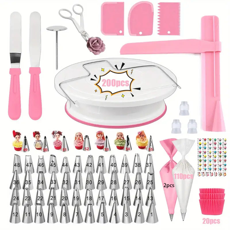 Cake Decorating Turntable - Kit de buse de décoration pour