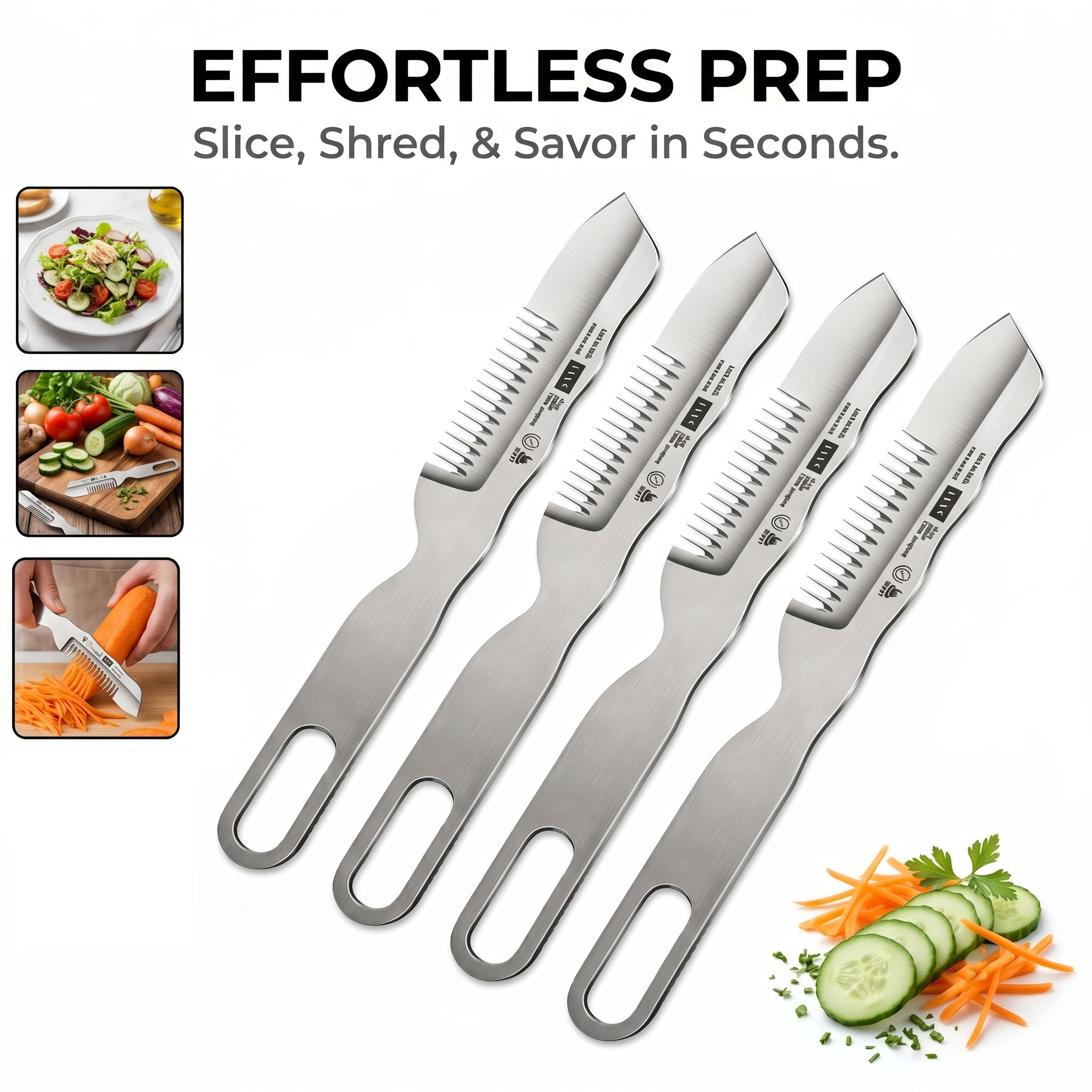Kitchen Gadgets Vegetable Cutter - Nouveau coupe-échalote multifonctionnel en acier inoxydable,