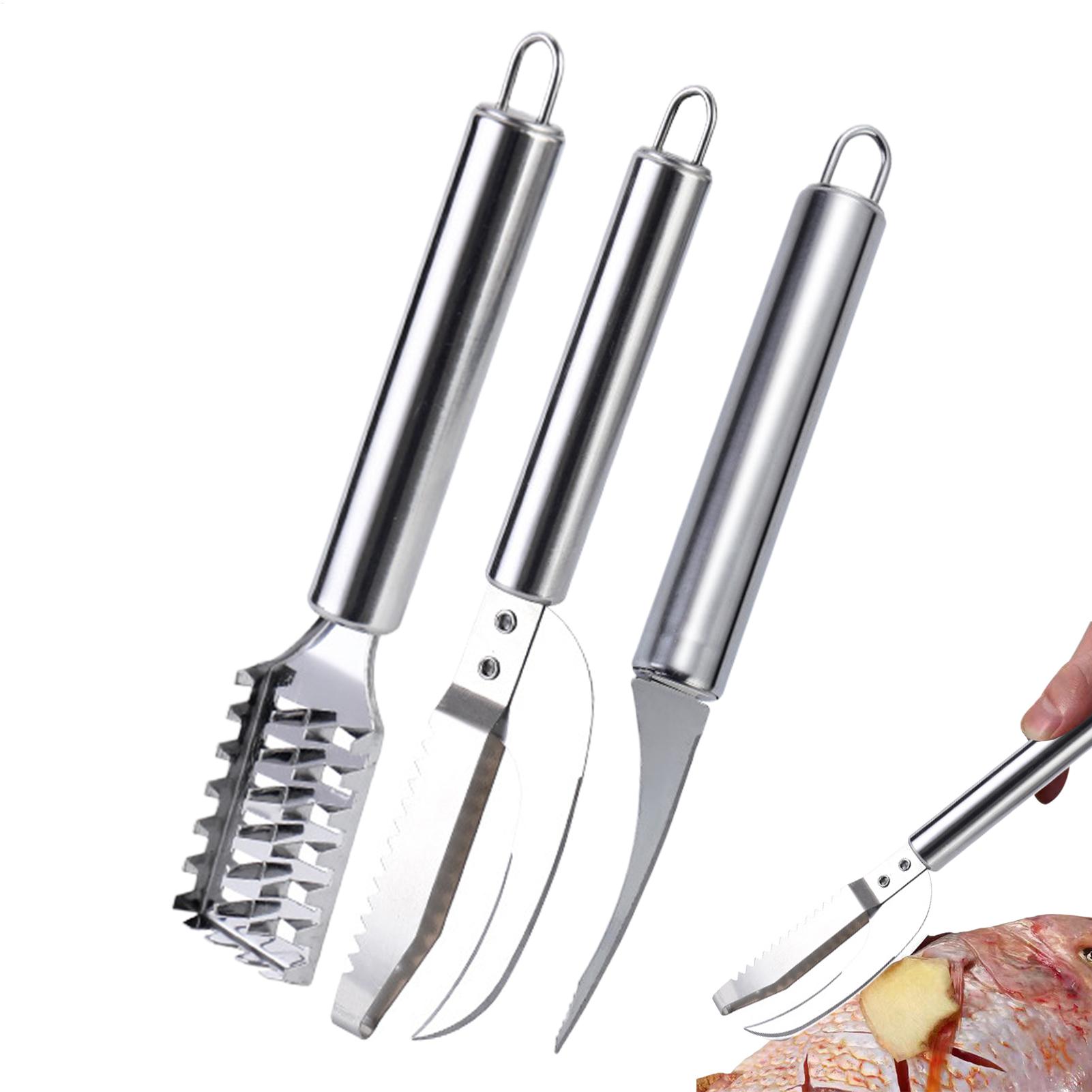 Kitchen Gadgets List - Couteau à écailler le poisson, brosse