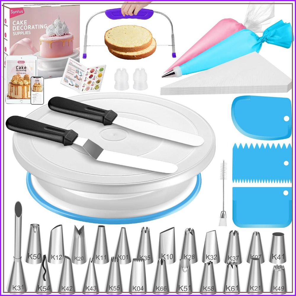 Cake Decorating Turntable - Kit de décoration de gâteaux de