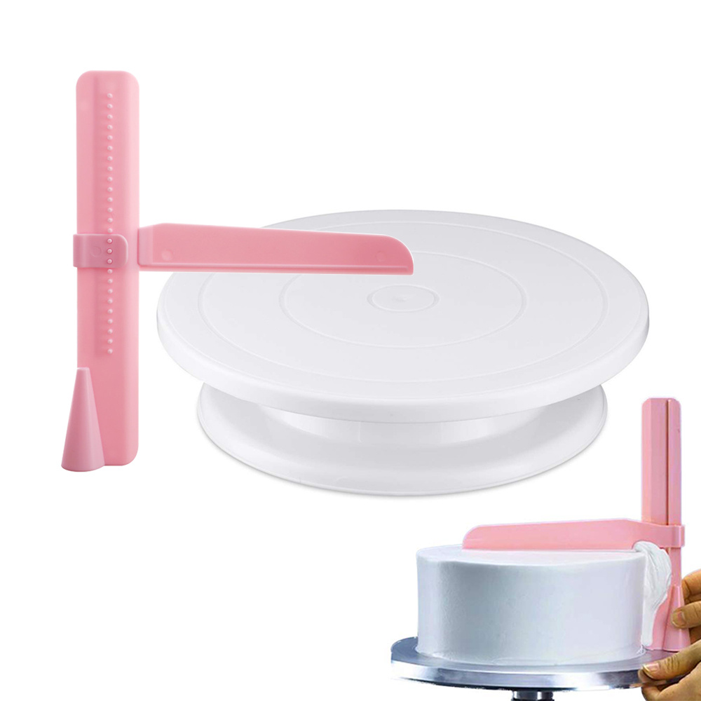 Cake Decorating Turntable - Plateau tournant à gâteaux en plastique,