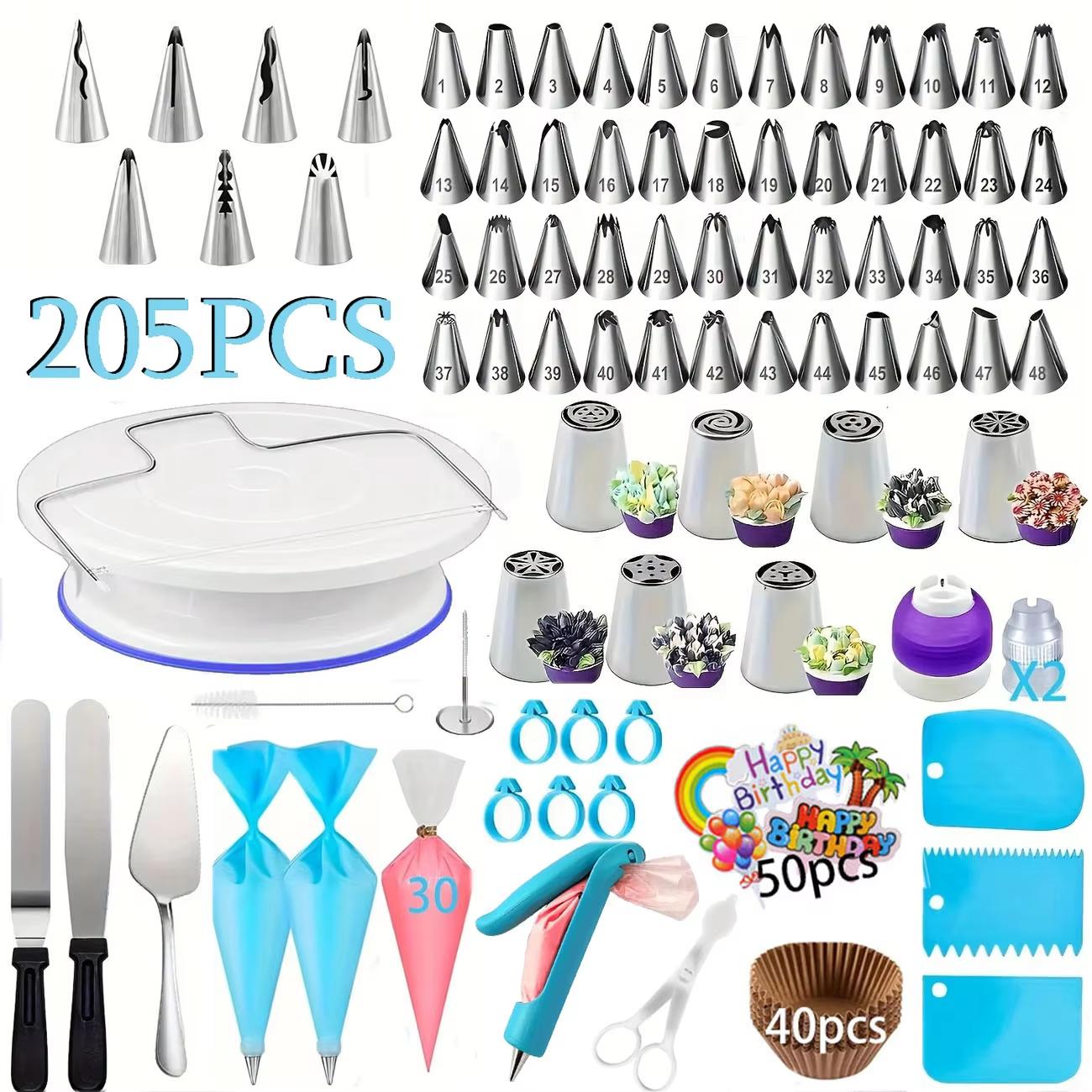 Cake Decorating Turntable - Ensemble de décoration de gâteaux avec