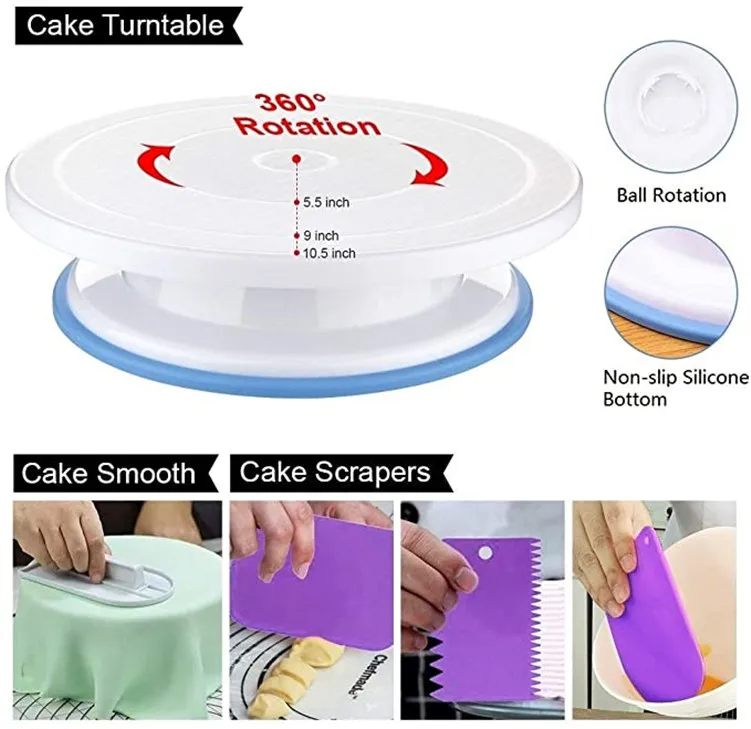 Offre spéciale 407 pièces ense - Cake Decorating Turntable avis et prix
