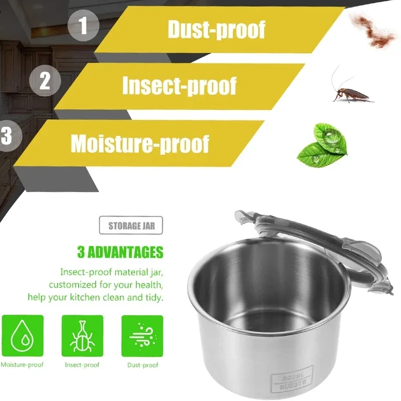 Récipient alimentaire en acier - Kitchen Gadgets Storage Ideas avis et prix