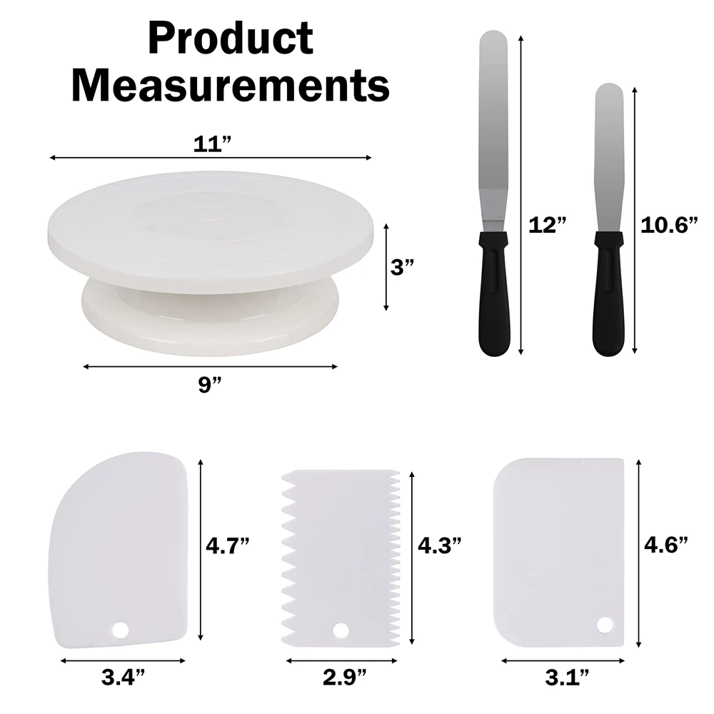 Kit de décoration de gâteaux 6 - Cake Decorating Turntable avis et prix