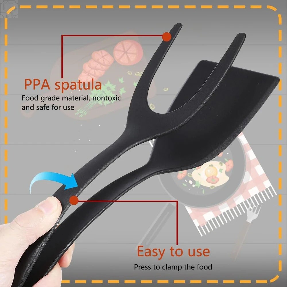 Spatule-pince 2-en-1 en nylon  - Kitchen Gadgets And Utensils avis et prix