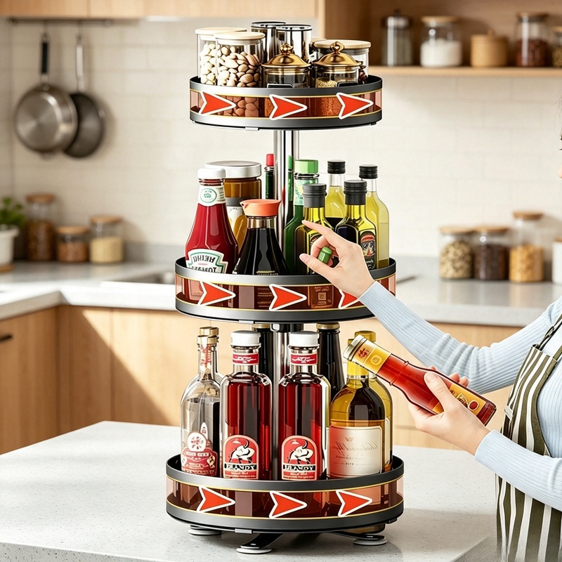 360 °   Plateau tournant à épi - Kitchen Gadgets Storage Ideas avis et prix