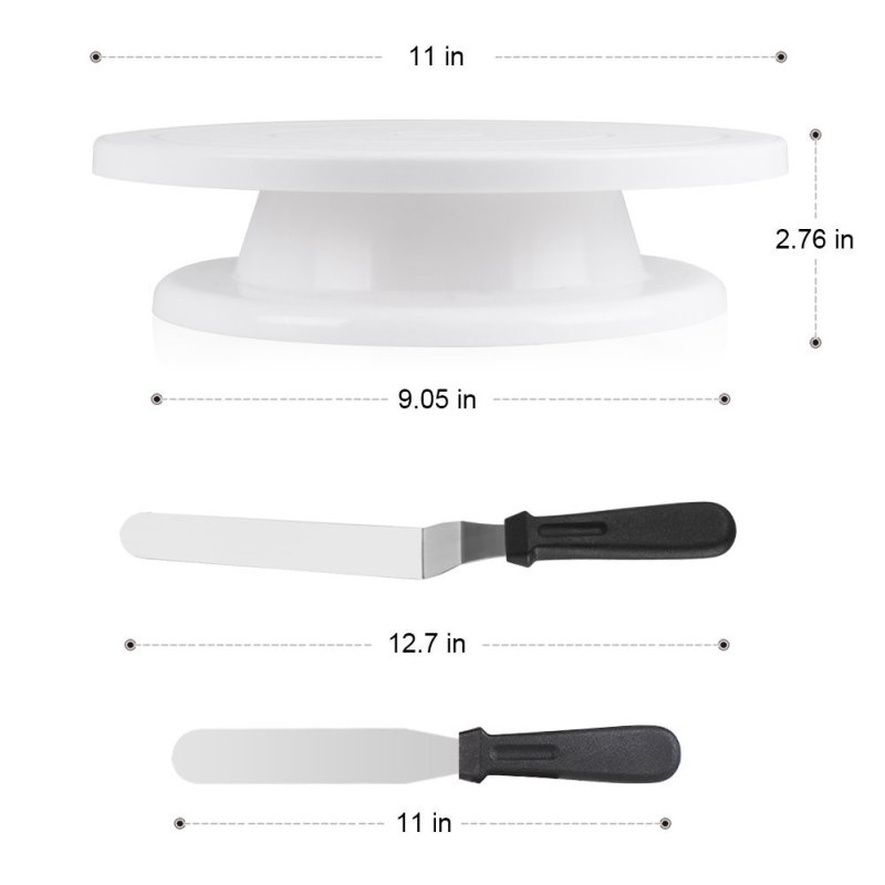 Ensemble de spatules colorées  - Cake Decorating Turntable avis et prix
